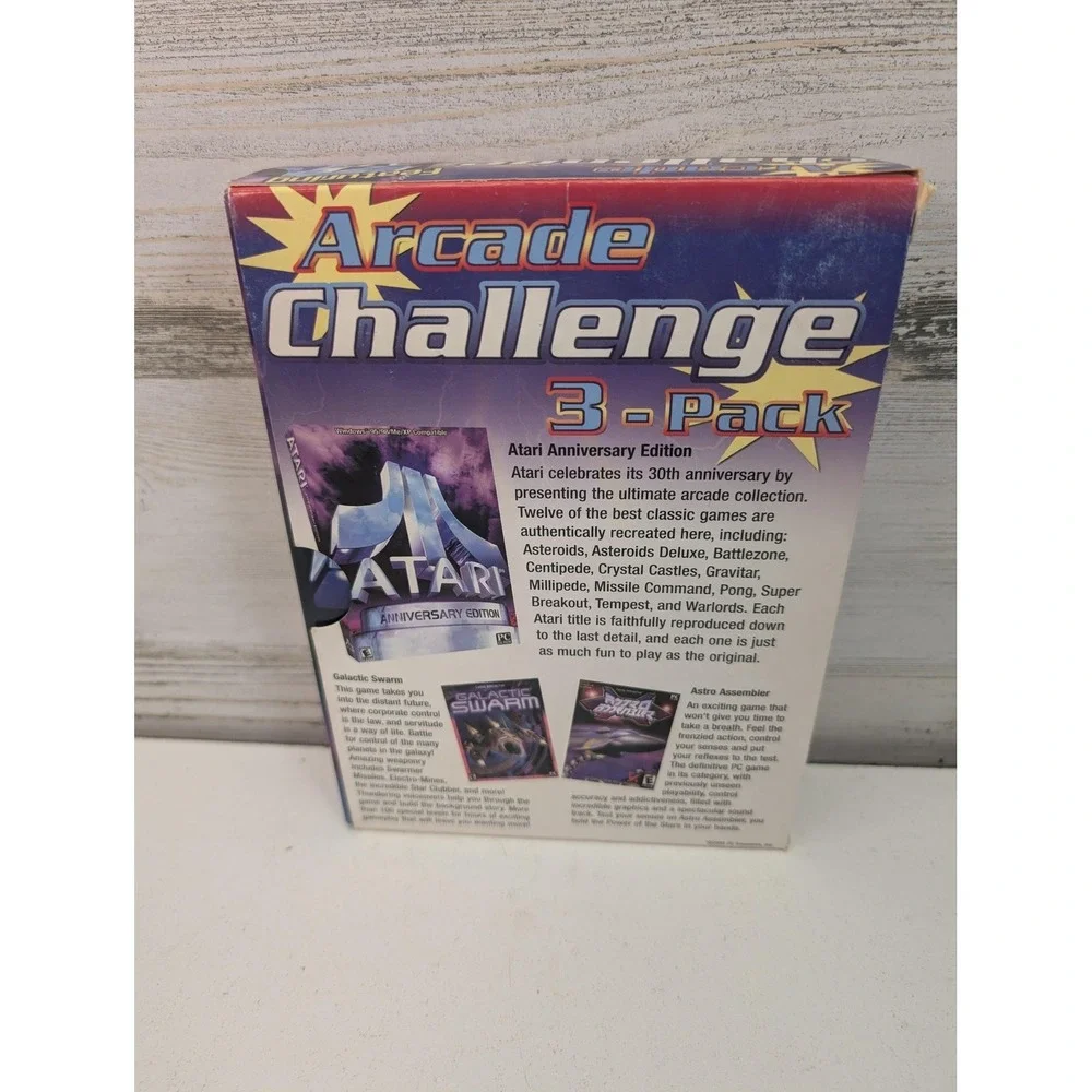 Arcade Challenge 3-Pack PC Windows Game EA NTSC-U/C E‎ Arcade Disc Case Box